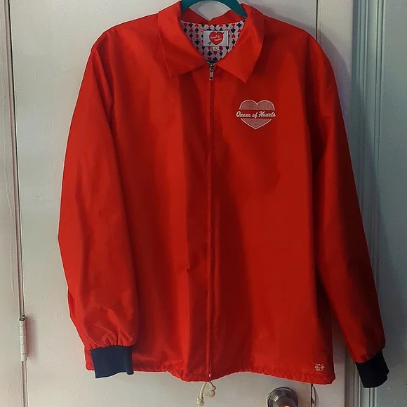 EUC Tuesday Bassen/ Tuesday of California sz L Queen of Hearts Jacket - Picture 2 of 9